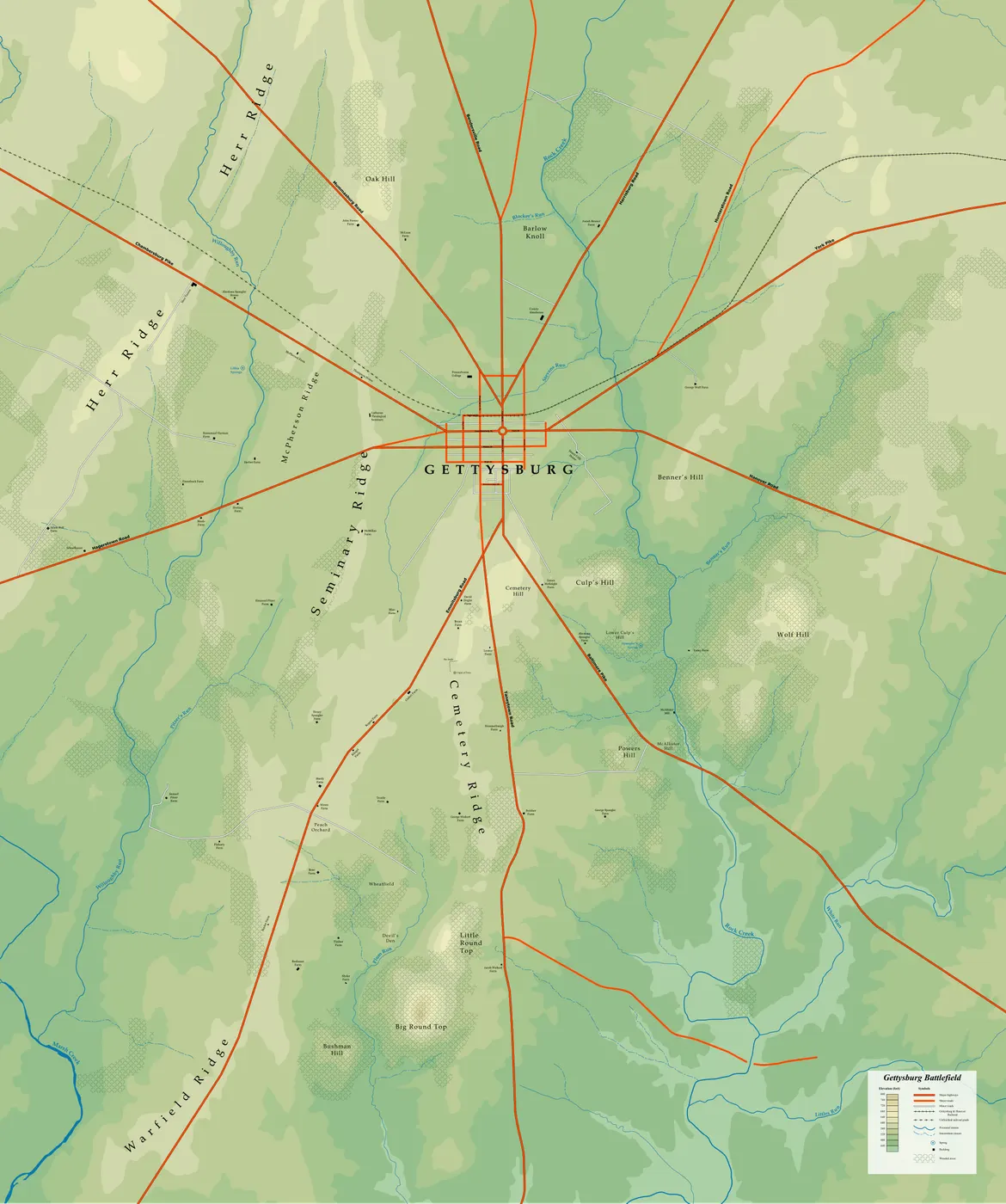 The Gettysburg Battlefield