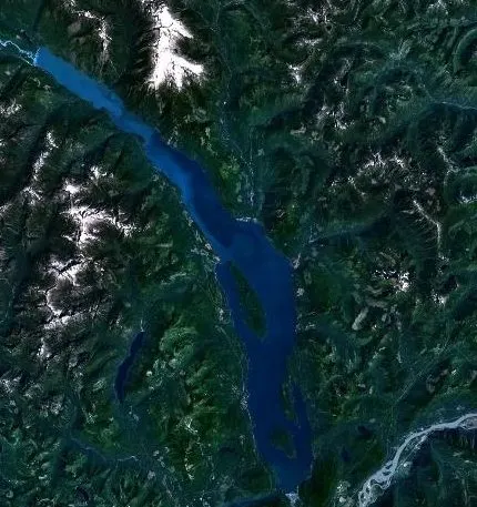 Harrison Lake, woher „Sasquatch“ stammt